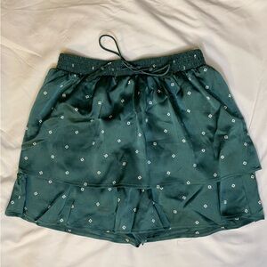Abercrombie & Fitch Teal Skirt with Diamond Pattern